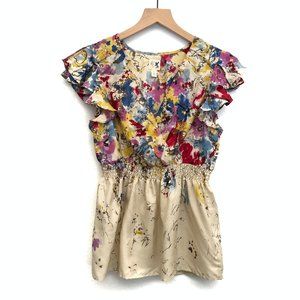 Anthropologie Edme & Esyllte Silk Blouse - Size 6